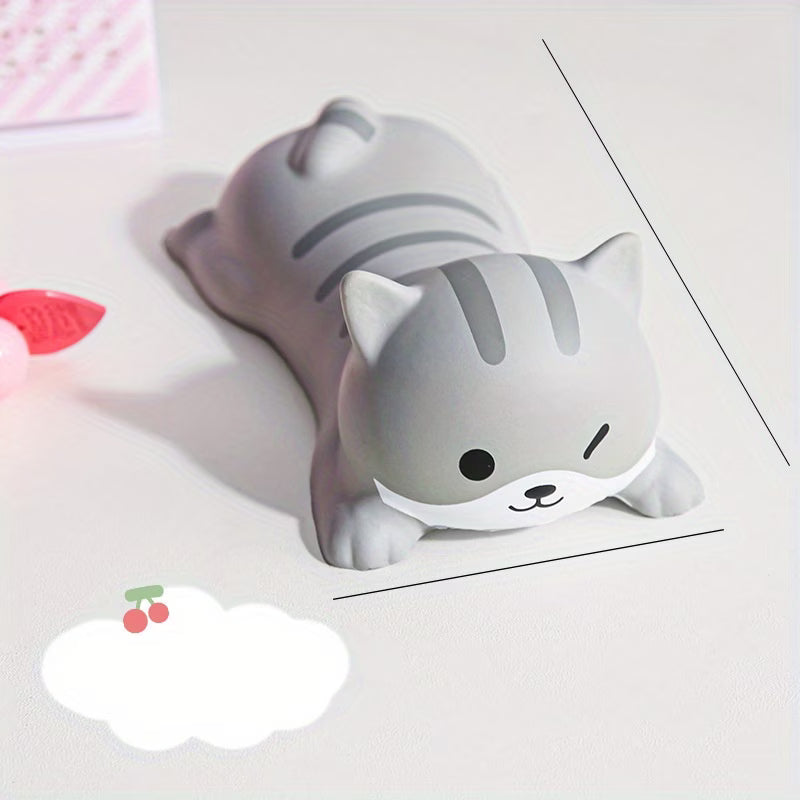 Squishy Cat Wrist Rest 🐱 | Anti-Fatigue Desk Toy