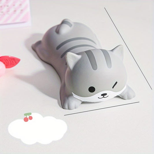 Squishy Cat Wrist Rest 🐱 | Anti-Fatigue Desk Toy