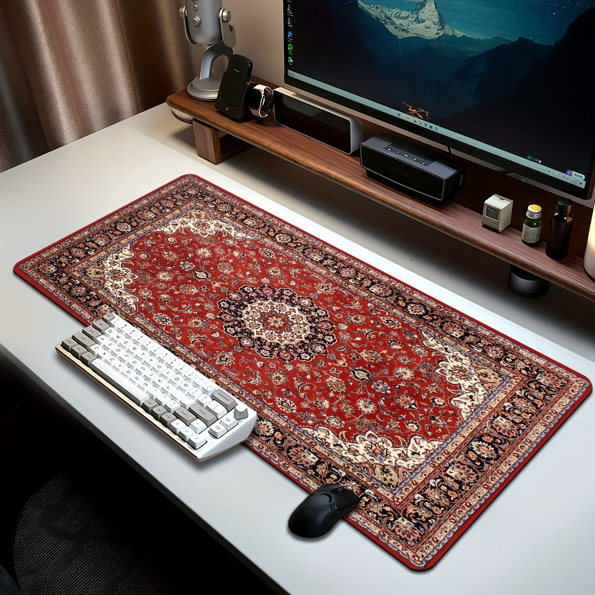 The Setup Lab™ Artisan Desk Mat (Persian Red)
