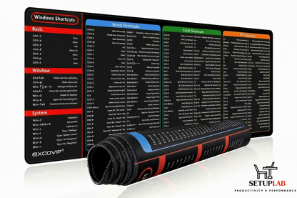 Desk Mat with Correct SetupLab Logo